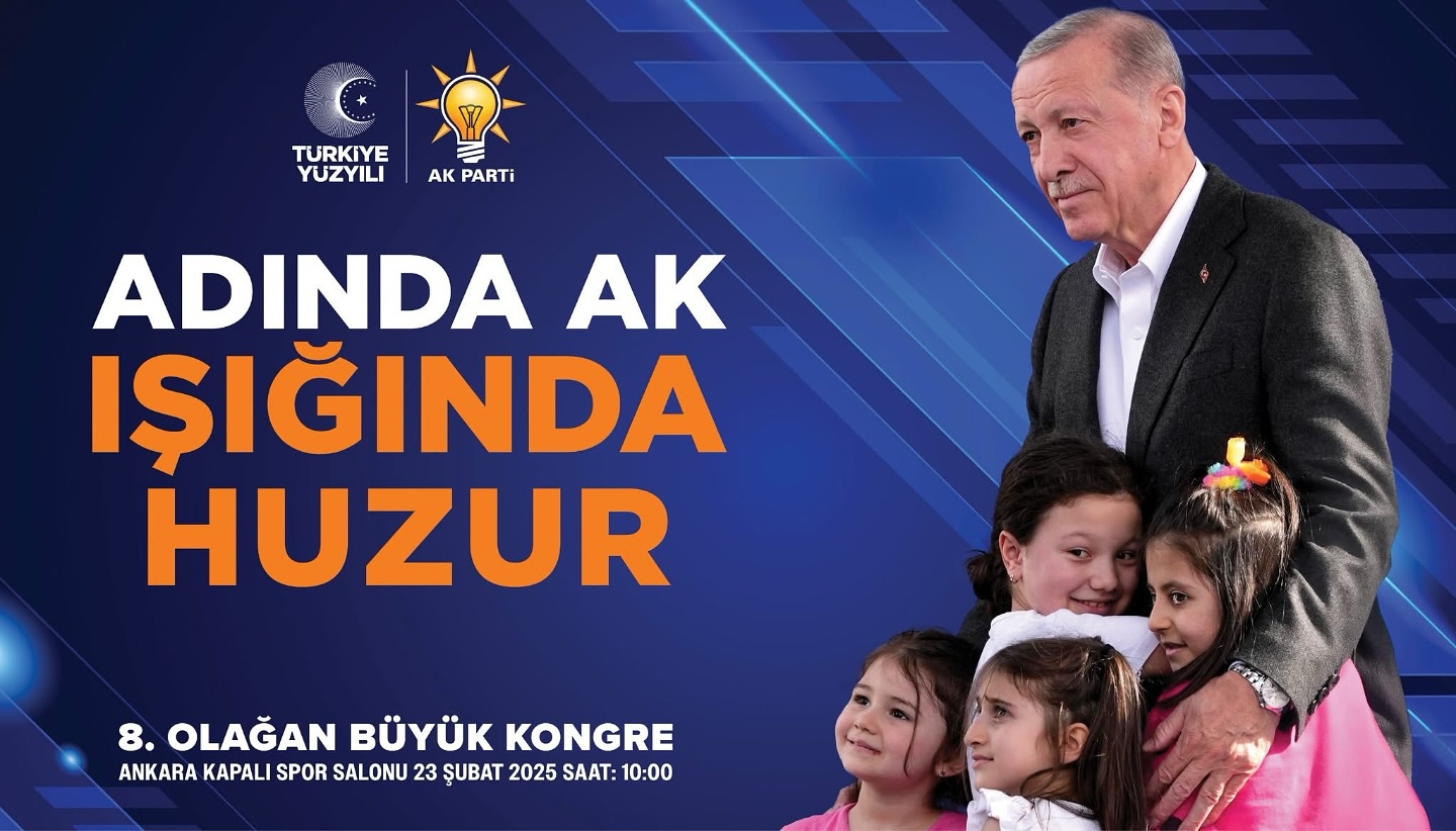 AK Parti 8. Olağan Büyük Kongresi Ankara'da Gerçekleştirilecek