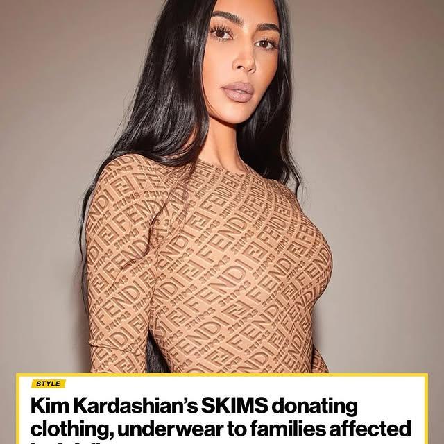 Kim Kardashian'ın SKIMS Markası, Orman Yangınlarından Etkilenen Ailelere Yardım Elini Uzatıyor