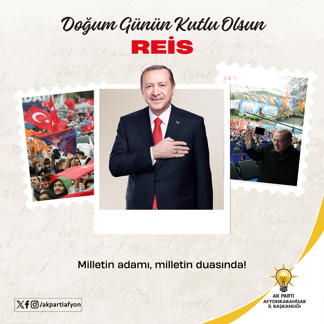 Erdoğan'a Anlamlı Doğum Günü Kutlaması