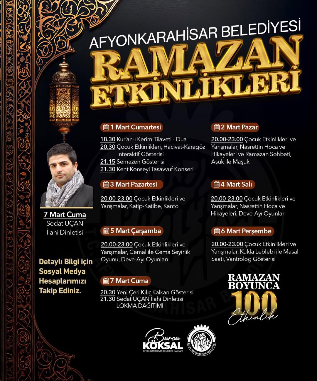 Afyonkarahisar Belediyesi, Ramazan Ayını 100 Etkinlikle Karşılıyor