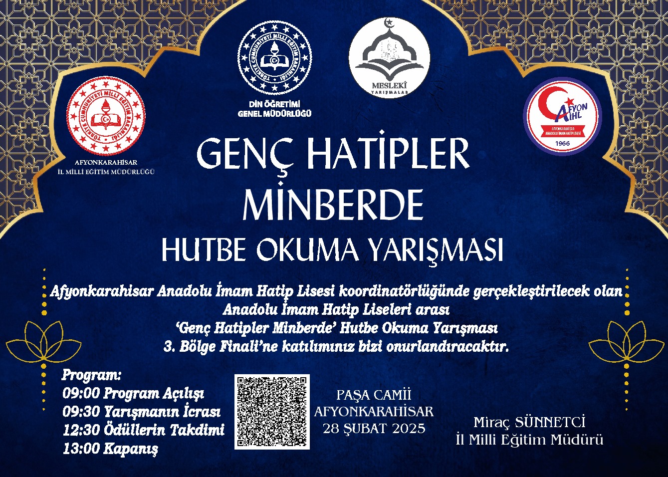 Afyonkarahisar'da Genç Hatipler Hutbe Yarışması Heyecanı