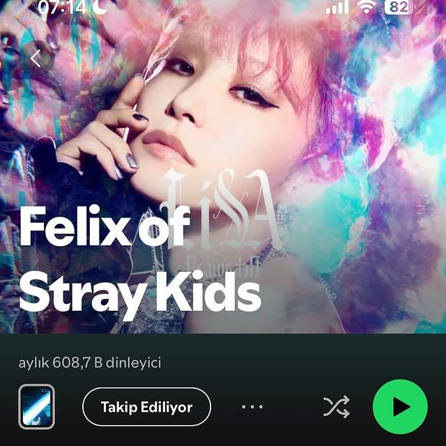 Stray Kids Üyesi Felix, Spotify’da Yeni Bir Zirveye Ulaştı