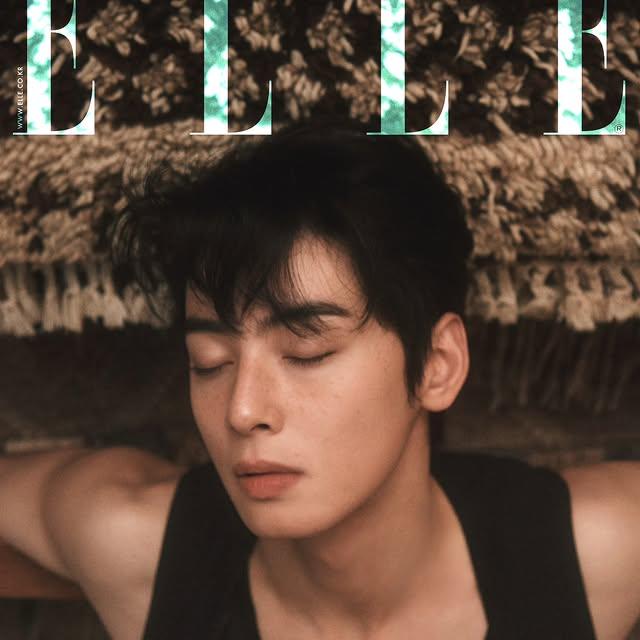 Ünlü Oyuncu ve Şarkıcı Cha Eun Woo Elle Korea'nın Kapak Yıldızı Oldu