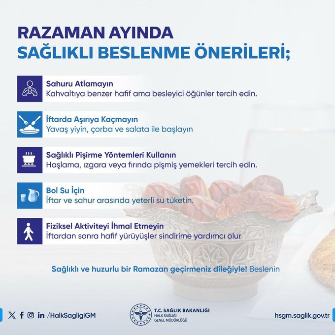 Ramazan Ayında Sağlıklı Beslenmenin İpuçları