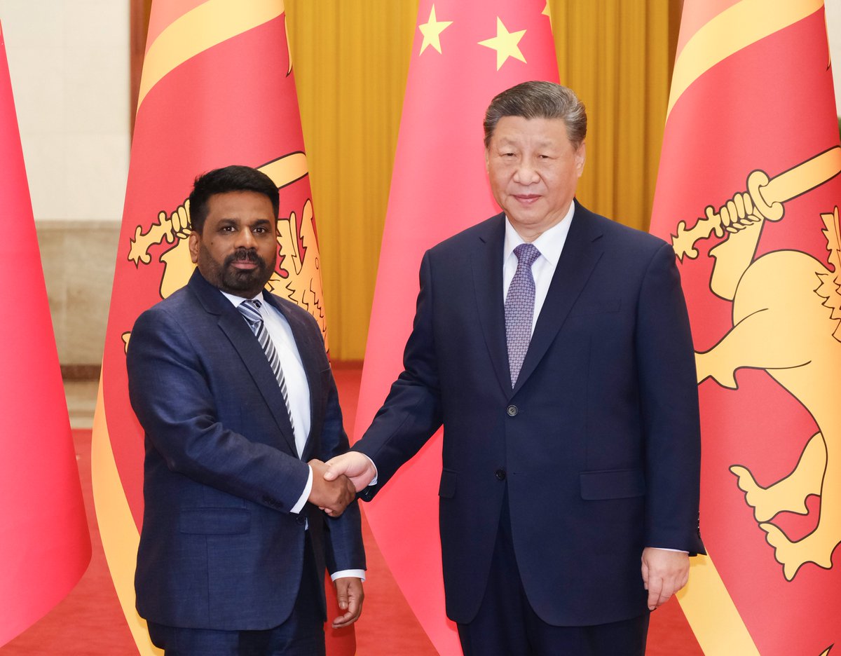 Çin Cumhurbaşkanı Xi Jinping, Sri Lanka Cumhurbaşkanı Anura Kumara Dissanayake ile Görüşme Gerçekleştirdi