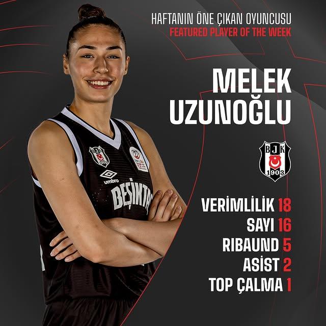 Beşiktaş Kadın Basketbol Takımı'nın Yıldızı Melek Uzunoğlu Parlıyor