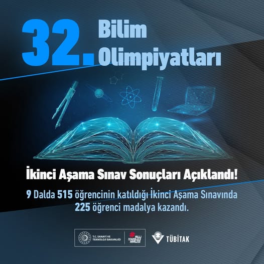 Bilim Olimpiyatları'nın İkinci Aşama Sınav Sonuçları Açıklandı