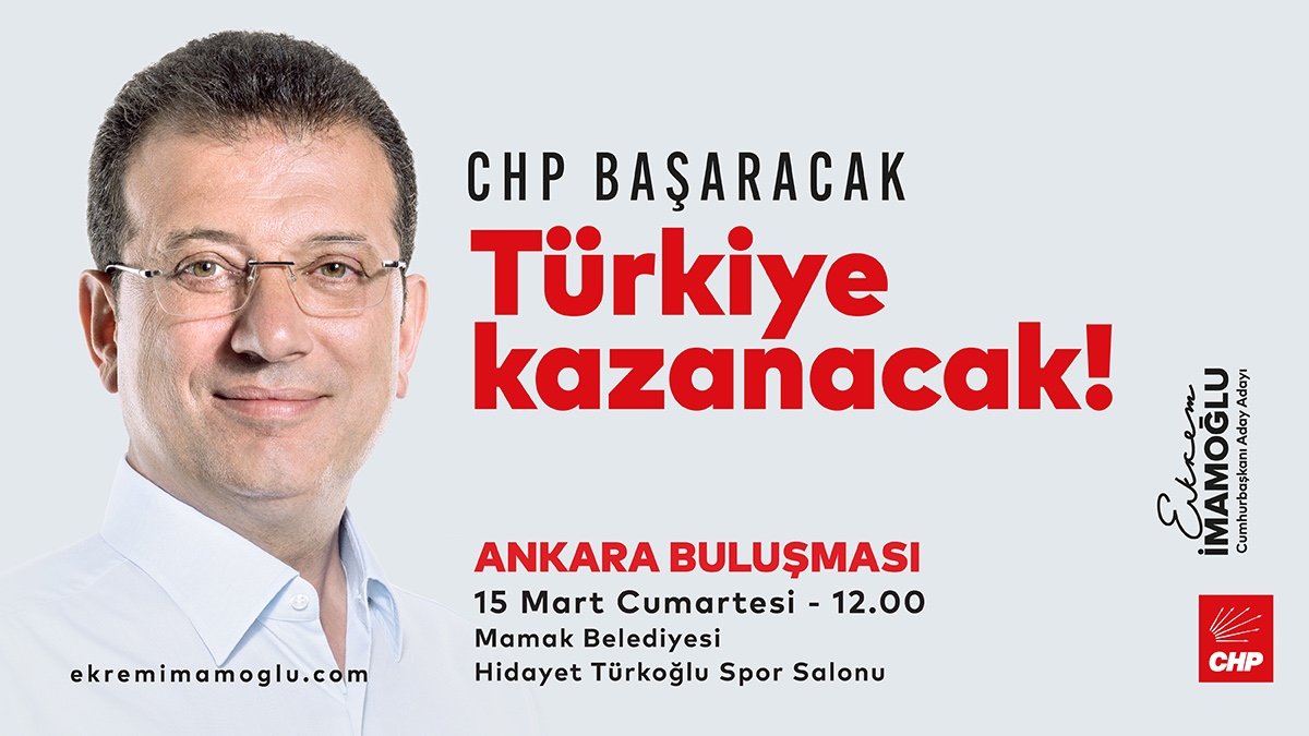 CHP Afyonkarahisar'da Ekrem İmamoğlu'nu Destekleyecek