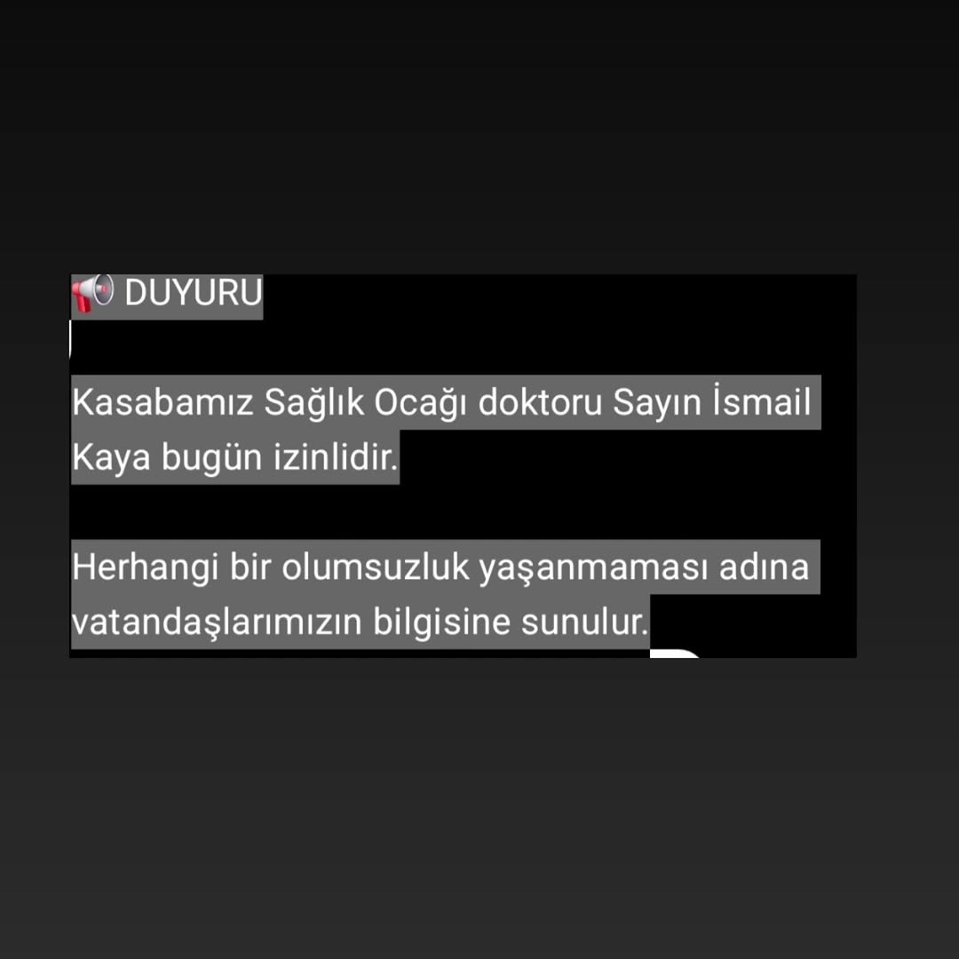 Afyonkarahisar AhmetPaşa Belediyesi'nden Sağlık Ocağı Doktoru İzinli Duyurusu