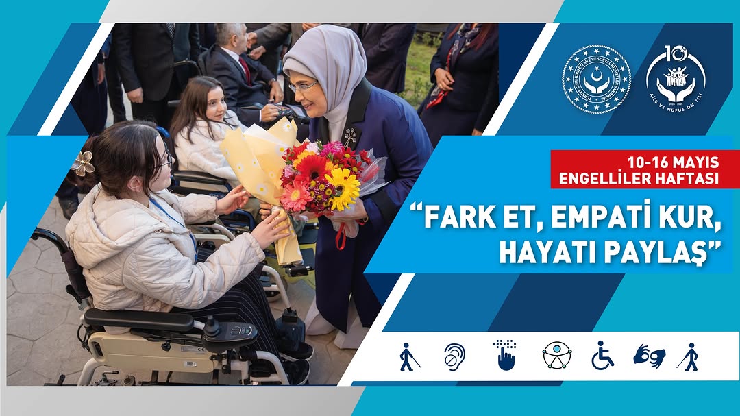 Afyonkarahisar Aile ve Sosyal Hizmetler İl Müdürlüğü'nden Engelliler Haftası Paylaşımı