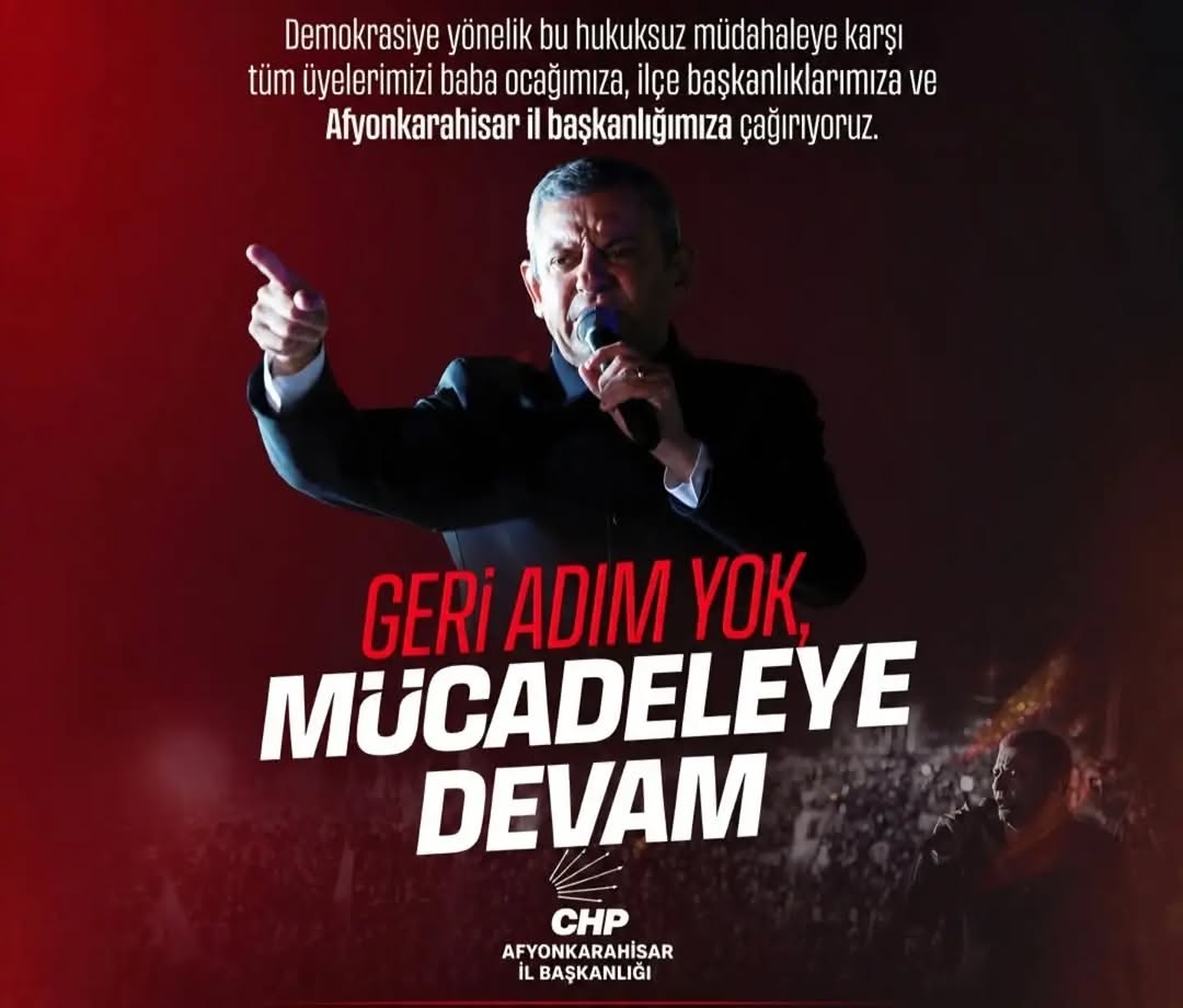 Afyonkarahisar CHP İl Kadın Kolları Başkanlığı Demokrasiye Sahip Çıkıyor!