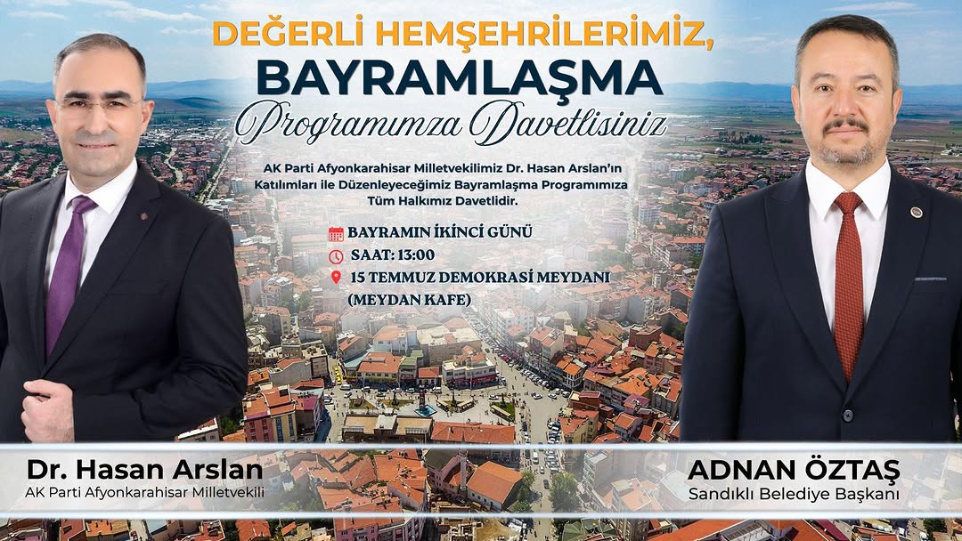 Afyonkarahisar'da Bayramlaşma Programı Düzenlenecek