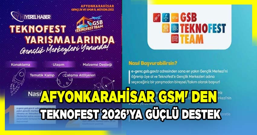 Afyonkarahisar Gençlik ve Spor İl Müdürlüğü, TEKNOFEST 2026 Yarışmalarına Destek Veriyor