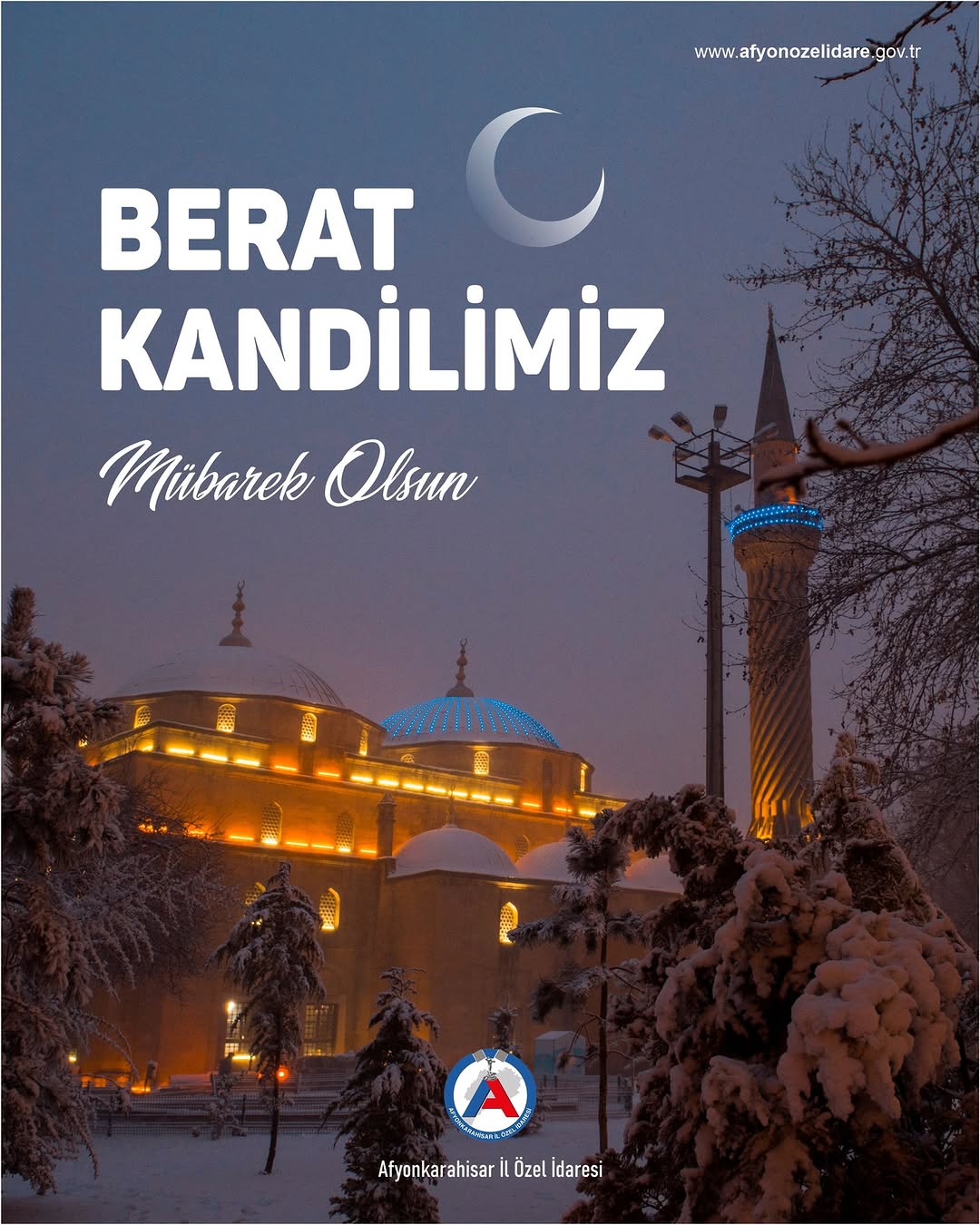 Afyonkarahisar İl Özel İdaresi'nden Berat Kandili Kutlaması