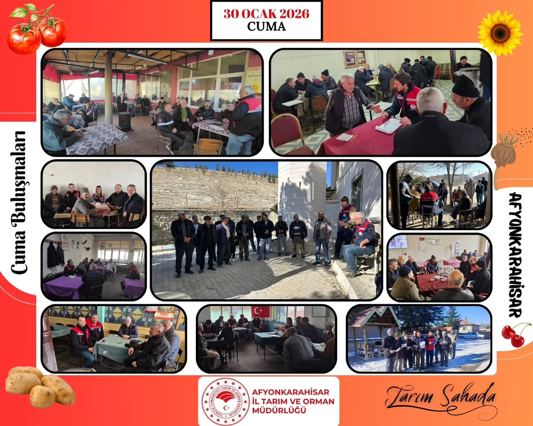 Afyonkarahisar İl Tarım Ve Orman Müdürlüğü Cuma Buluşmaları'nda Çiftçilerle Bir Araya Geliyor