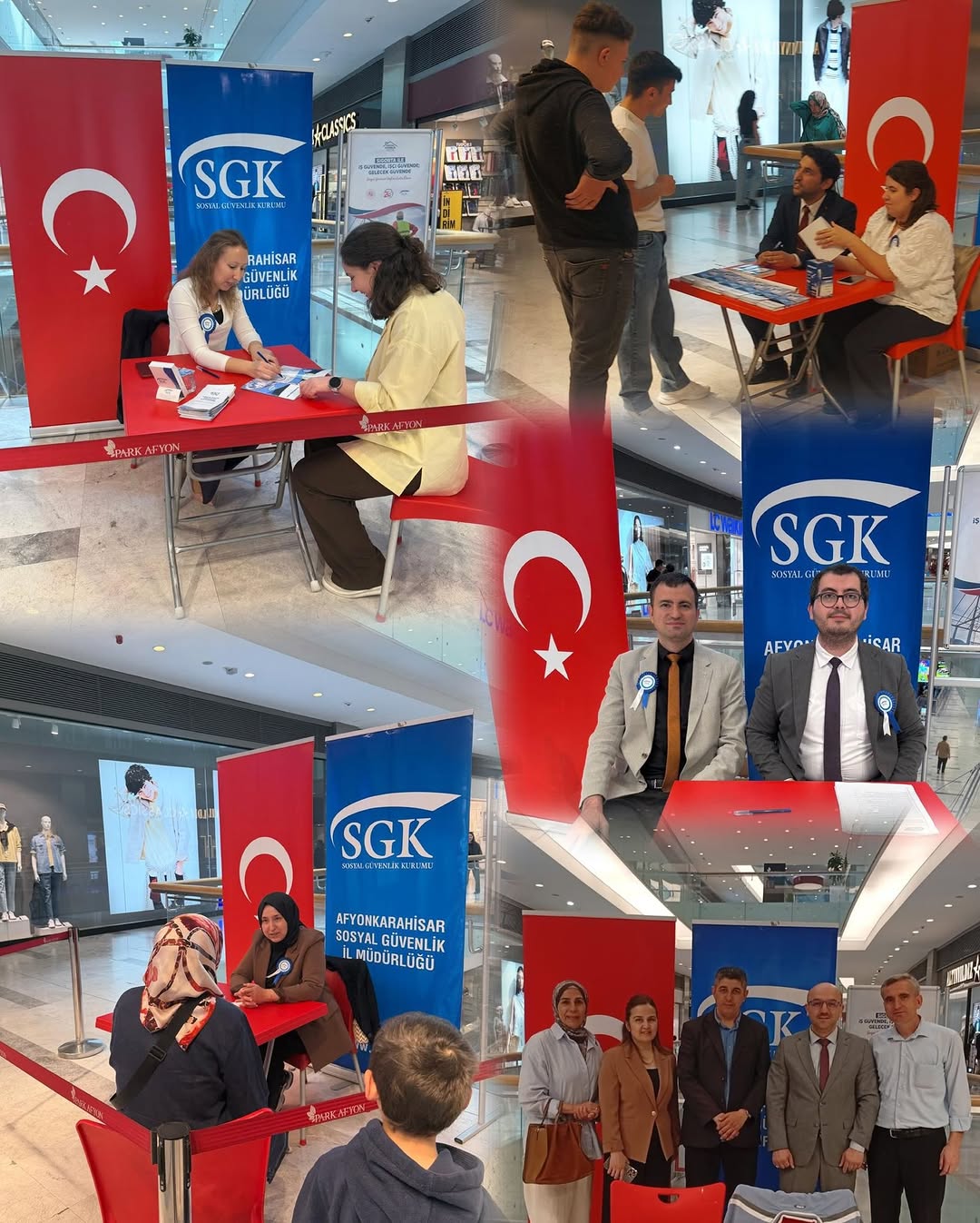 Afyonkarahisar Sgk İl Müdürlüğü'nden Sosyal Güvenlik Haftası Etkinliği: Park Afyon AVM'de Bilgilendirme Standı Açıldı