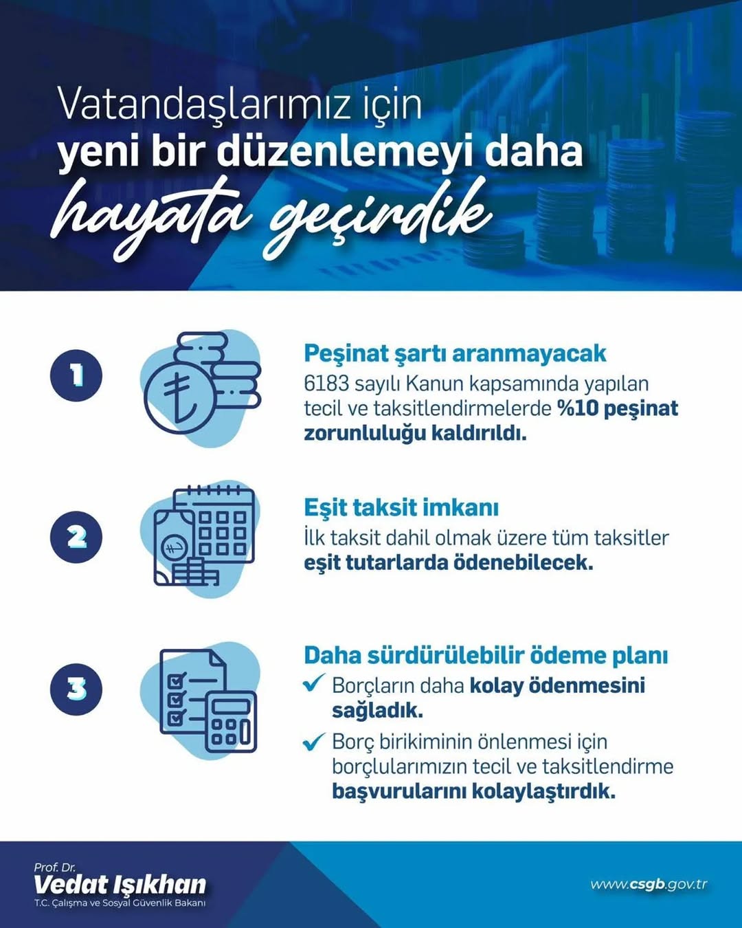 AK Parti Afyonkarahisar İl Başkanlığı'ndan SGK Prim Borçlarına Yönelik Yeni Düzenleme