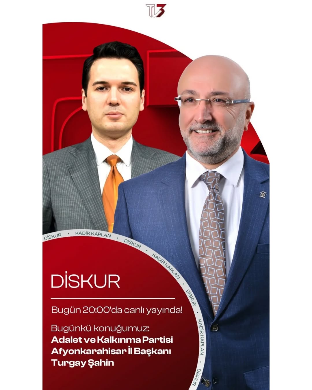 AK Parti Afyonkarahisar İl Başkanlığı TV3'te Programa Konuk Olacak