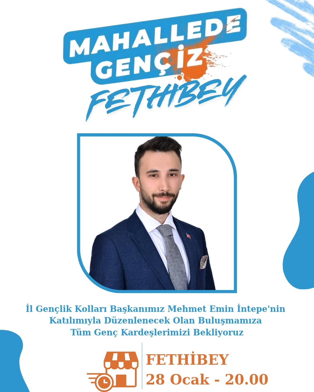 Ak Parti Afyonkarahisar İl Gençlik Kolları Başkanı Mehmet Emin İntepe'nin Katılımıyla Gerçekleşecek Gençlik Buluşması