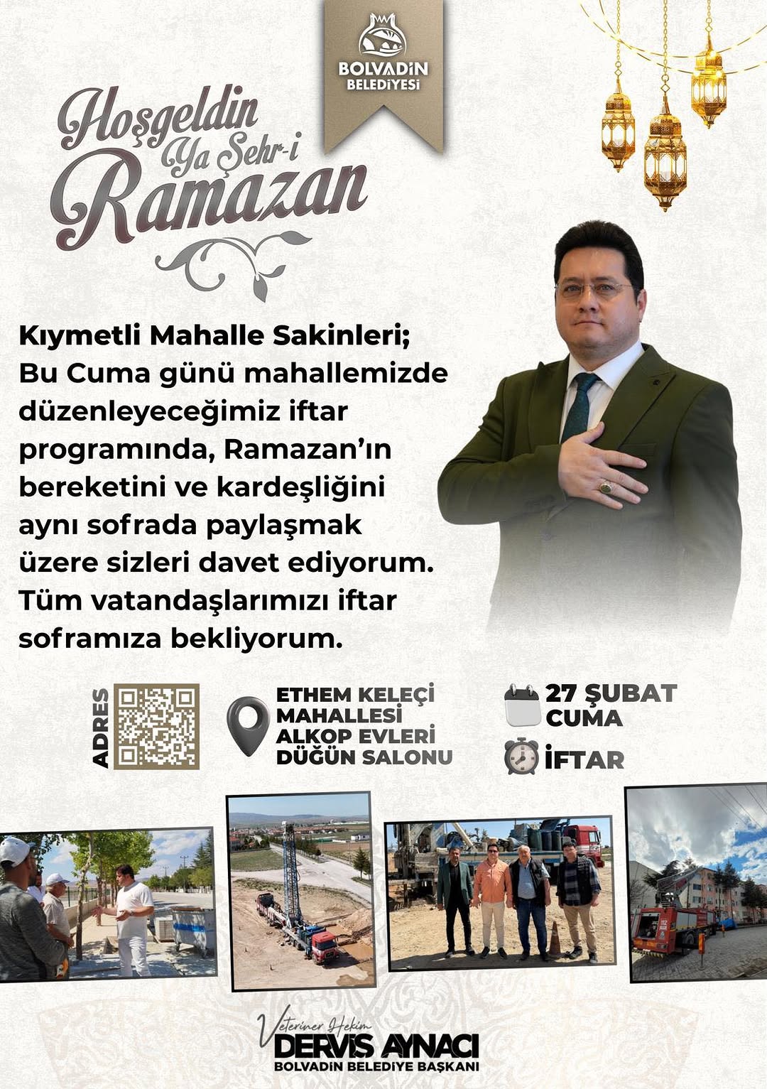 Bolvadin Belediye Başkanı Dervis Aynacı Bu Hafta Ethem Kelekçi Mahallesinde Olacak