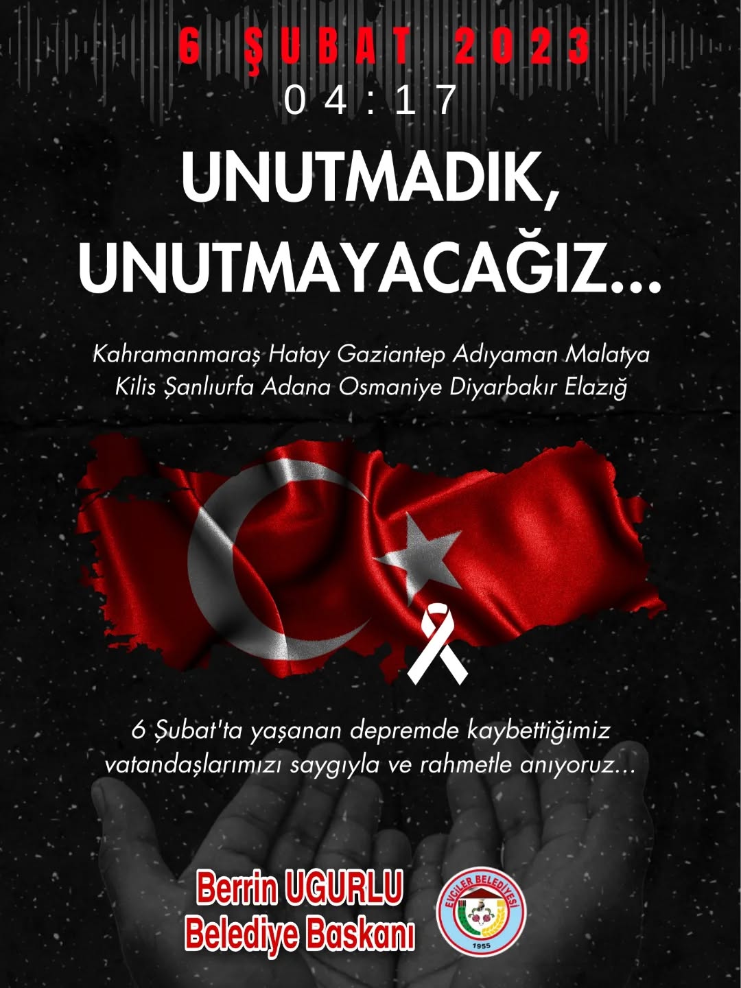 Büyük Deprem Felaketinin Yıldönümünde Anma Mesajı