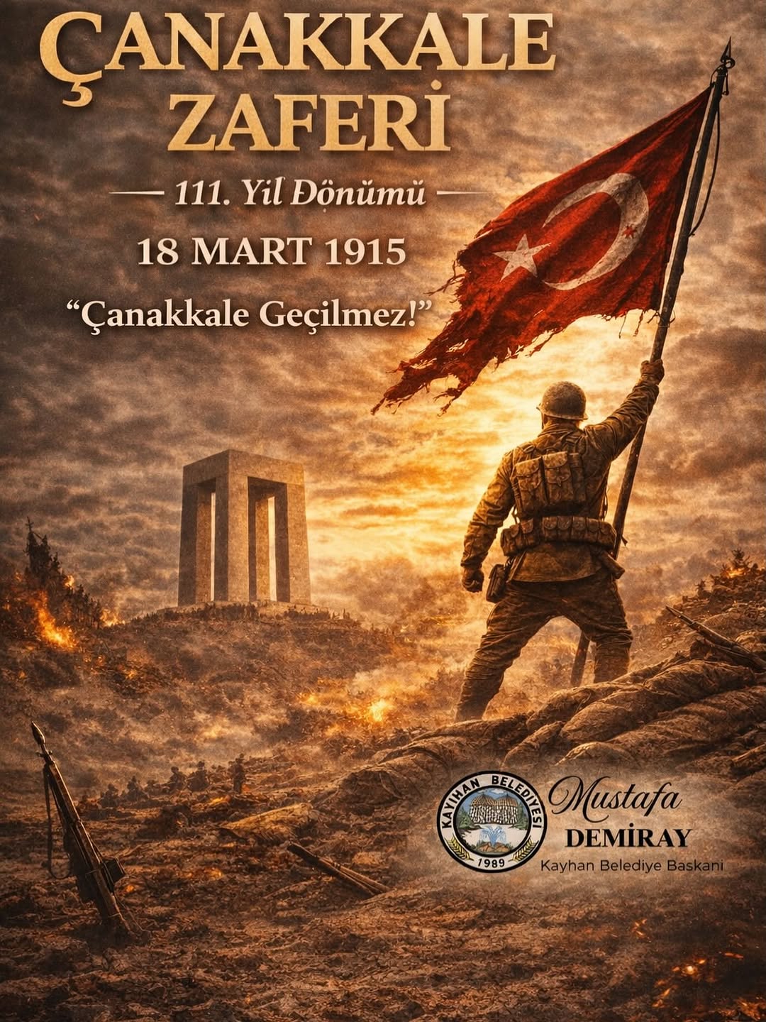 Çanakkale Zaferi'nin 111. Yıl Dönümü Kutlu Olsun