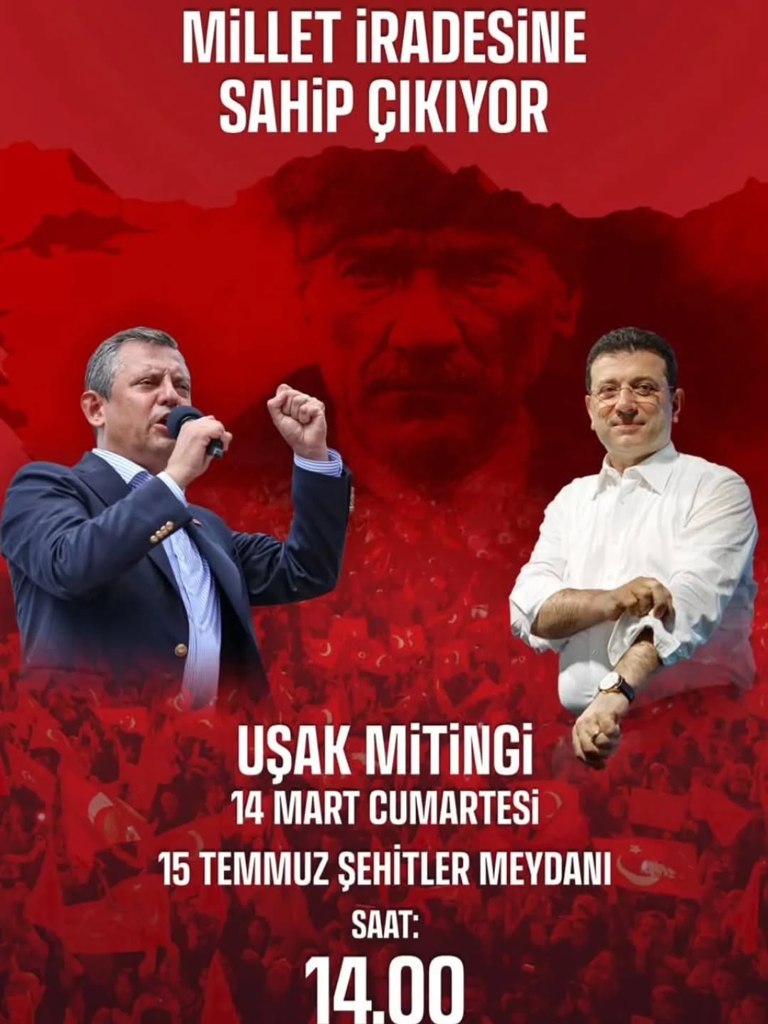 CHP Afyonkarahisar İl Başkanlığı'ndan Milli Birlik Çağrısı