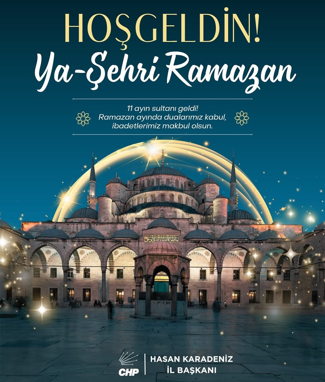 CHP Afyonkarahisar İl Başkanlığı'ndan Ramazan Ayı Mesajı