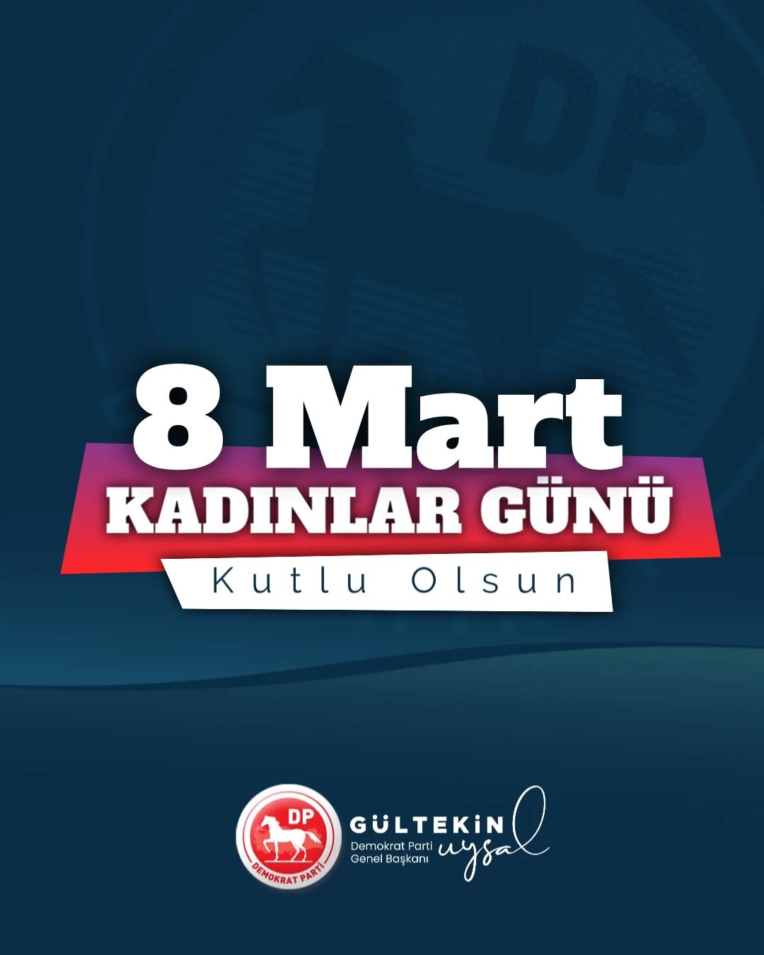 Demokrat Parti Genel Başkanı Gültekin Uysal, Kadına Yönelik Şiddete Dikkat Çekti