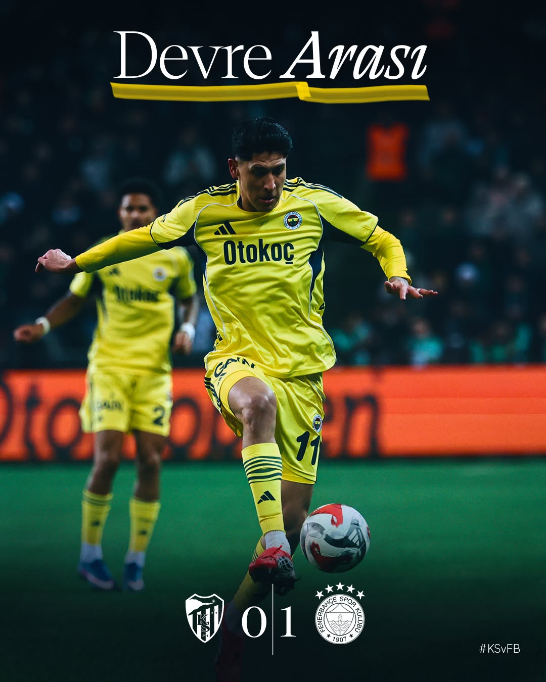 Fenerbahçe, İlk Yarıyı Asensio'nun Harika Golüyle 1-0 Önde Tamamladı