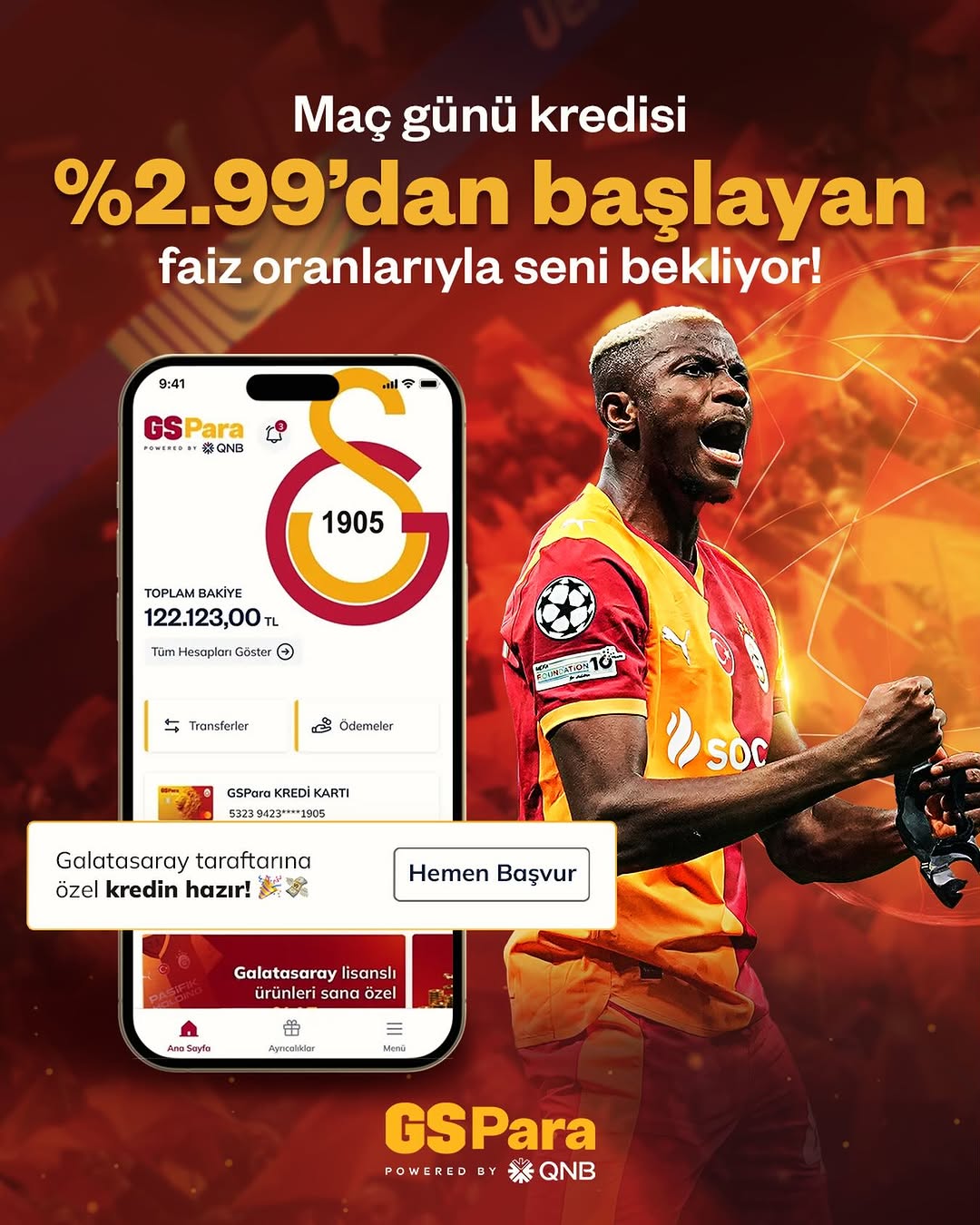 Galatasaray'dan Şampiyonlar Ligi'ne Özel Kredi Fırsatı!