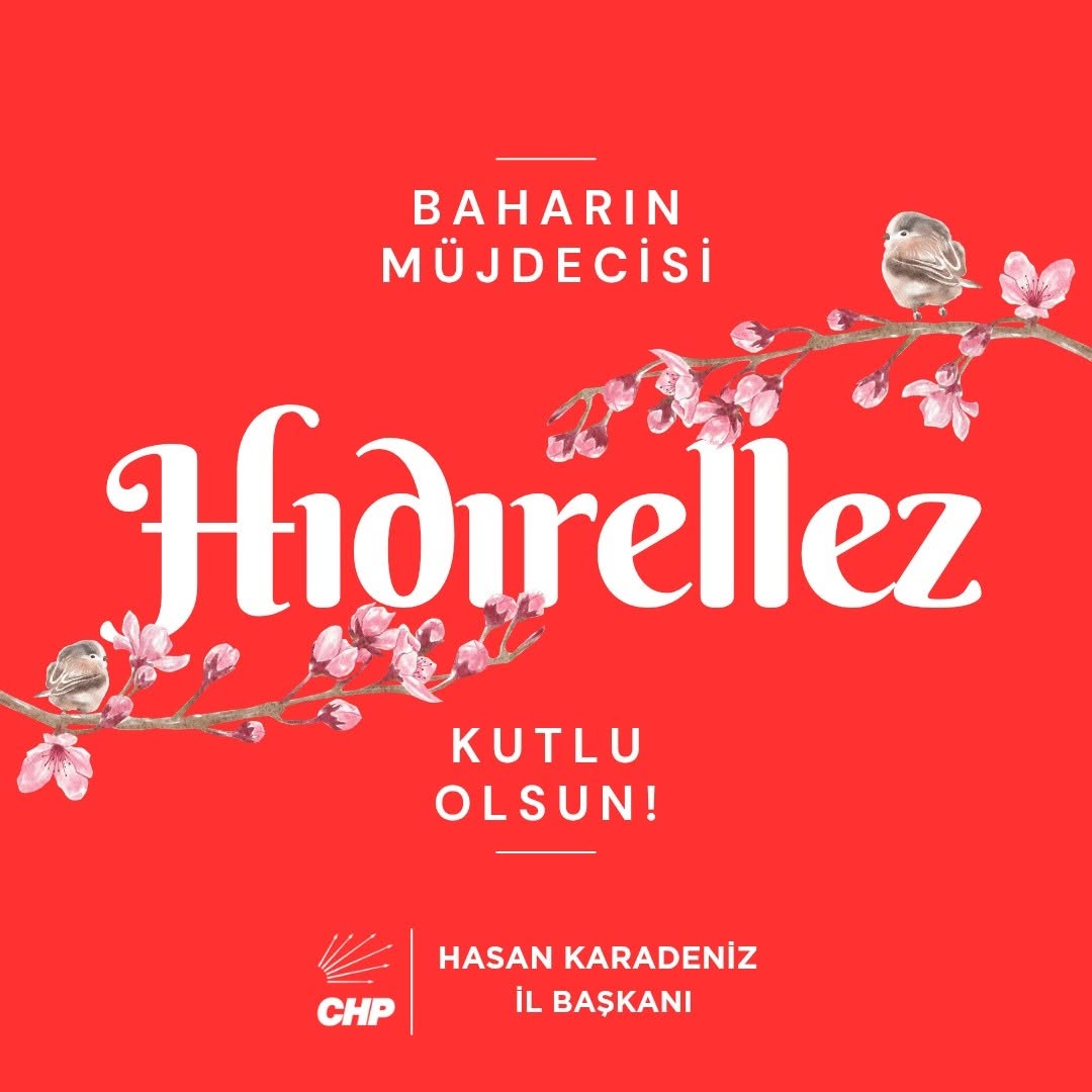 Hıdırellez'in Herkese Sağlık ve Mutluluk Getirmesi Dileği