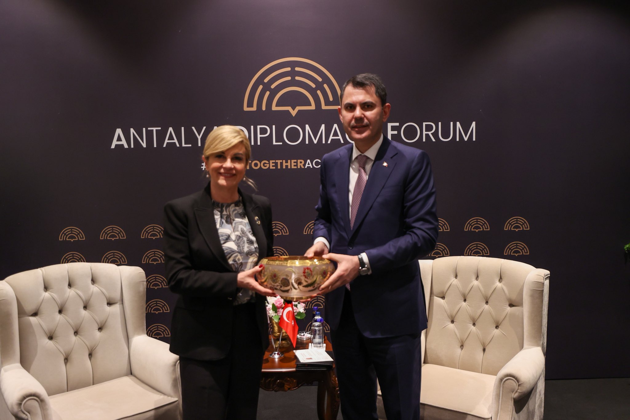 Hırvatistan Eski Cumhurbaşkanı ile İkili Görüşme