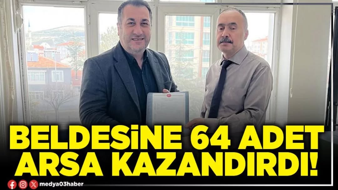 Kayıhan Belediye Başkanı Mustafa Demiray'dan İhsaniye'ye 64 Adet Arsa Kazandırma Müjdesi