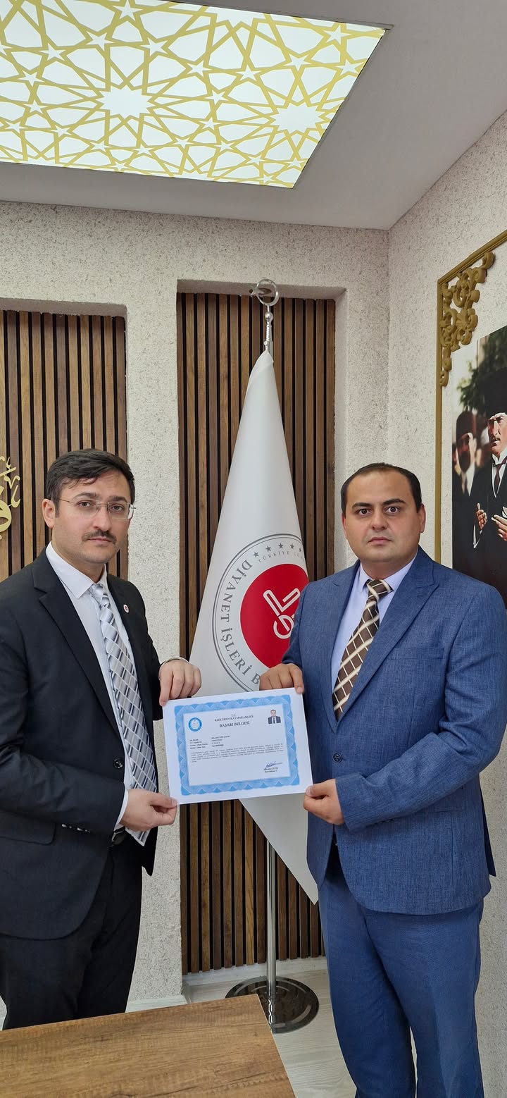 Kaymakamımız Sayın Mücahit Çetin, ilçemiz Kızılören İlçe Müftülüğü V.H.K.İ