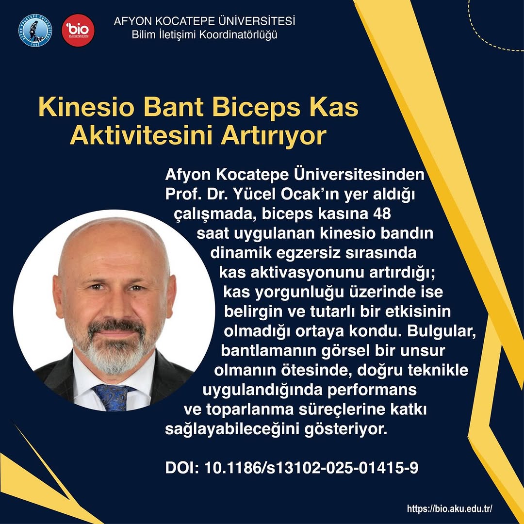 Kinesio Bant Biceps Kas Aktivitesini Artırıyor - Afyon Kocatepe Üniversitesi Araştırması