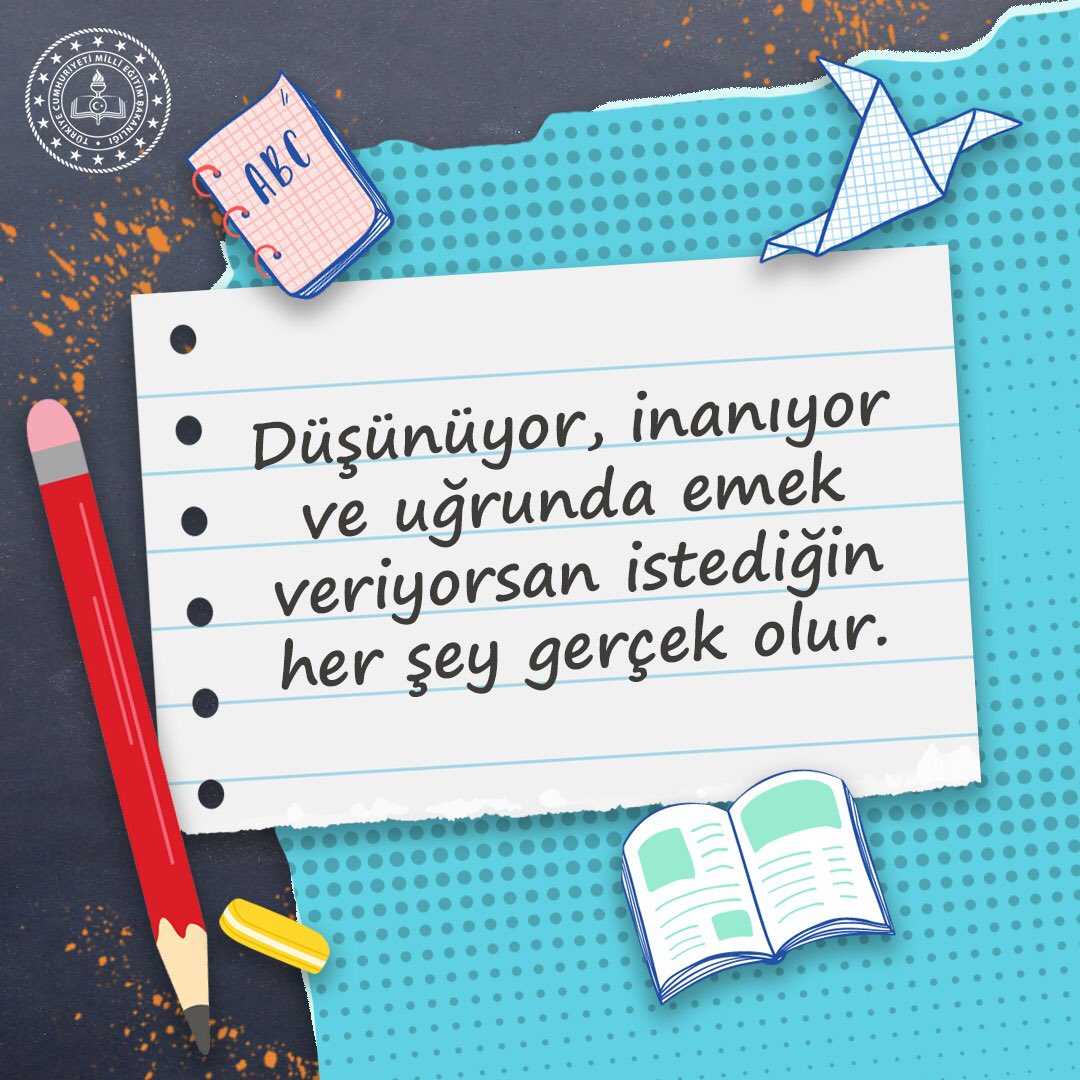 Maarif ailesine sağlıklı ve başarılı bir hafta dileği