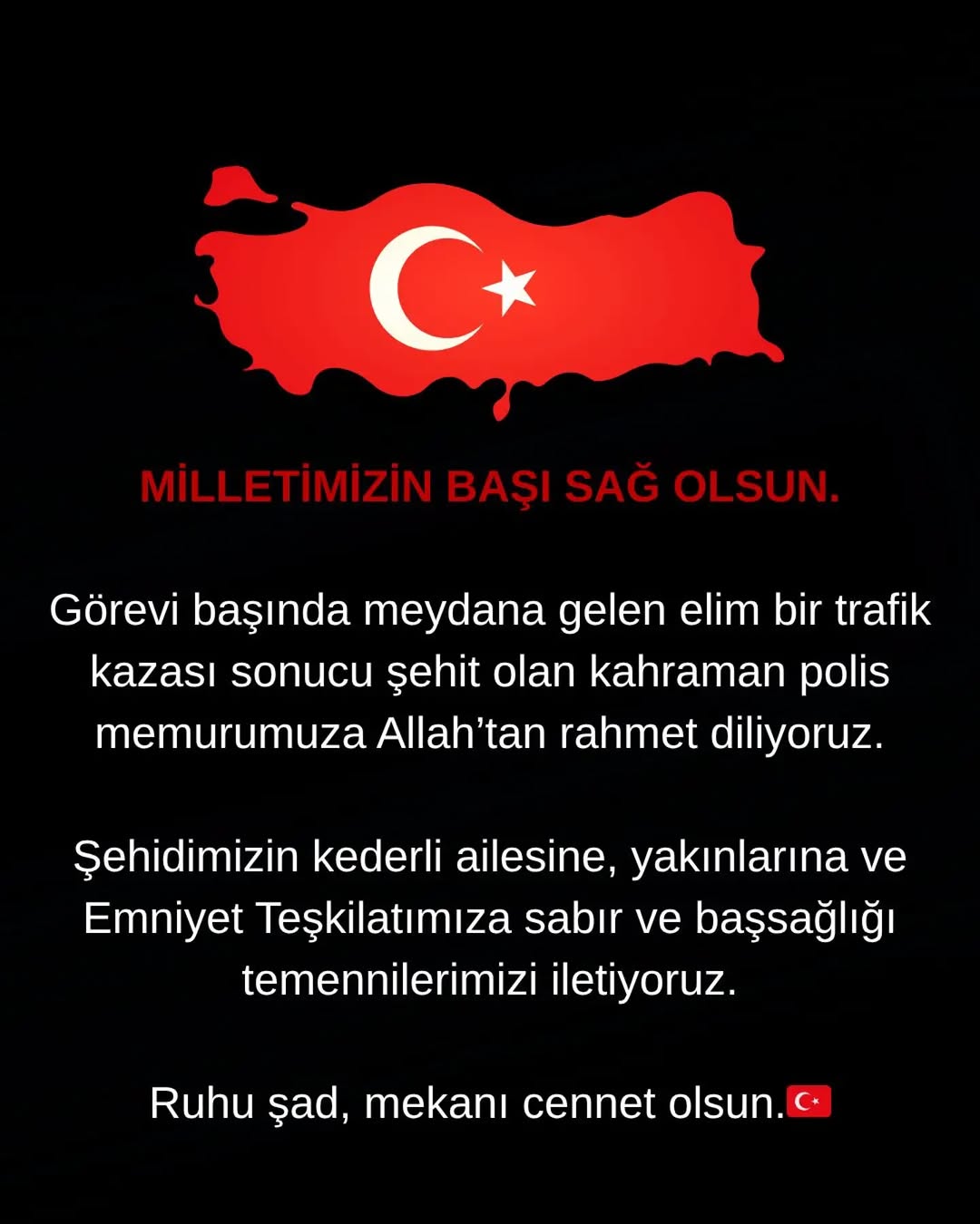 Mersin İl Emniyet Müdürlüğü'nde Görevli Polis Memuru Trafik Kazasında Şehit Oldu