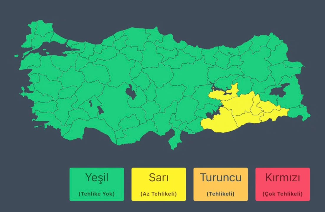 Meteoroloji Genel Müdürlüğü'nden Son Hava Durumu Raporu