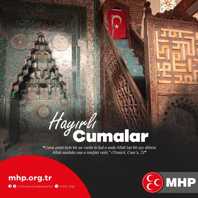 Mhp Afyonkarahisar Milletvekili Mehmet Taytak'tan Hayırlı Cumalar Mesajı