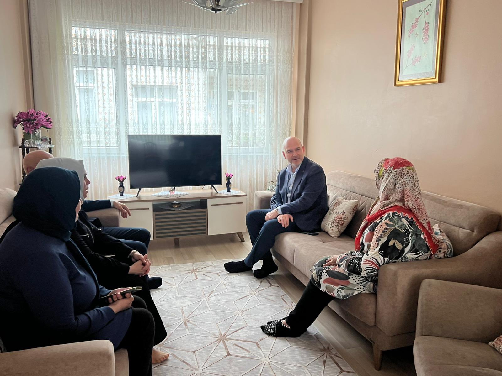 Şehit aileleri ziyaret edildi