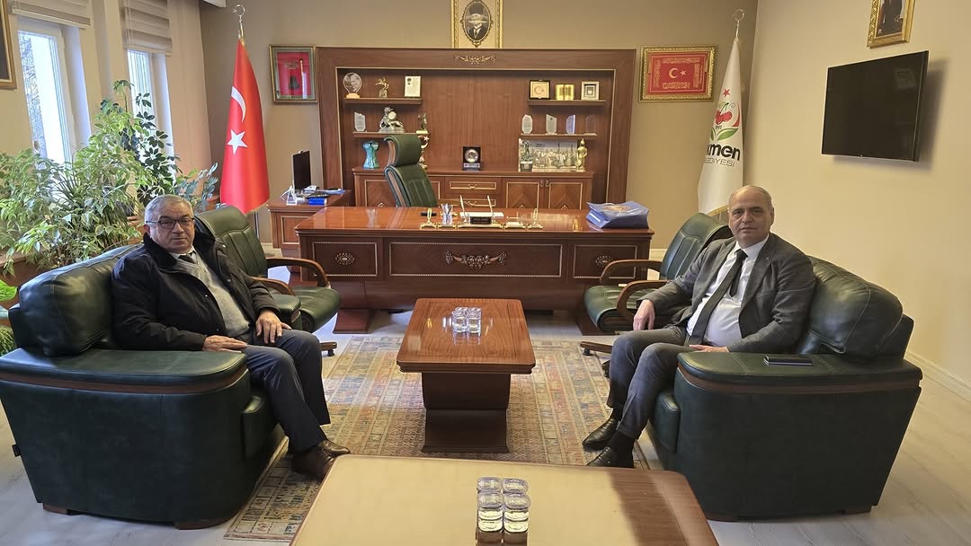 Şuhut Belediye Başkanı Muhittin Özaşkın, Erkmen Belediye Başkanı Yücel Şahin'i Ziyaret Etti