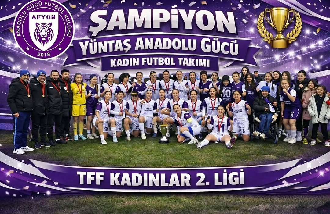 Yüntaş Anadolu Gücü Kadın Futbol Takımı Şampiyonluğunu Kutladı