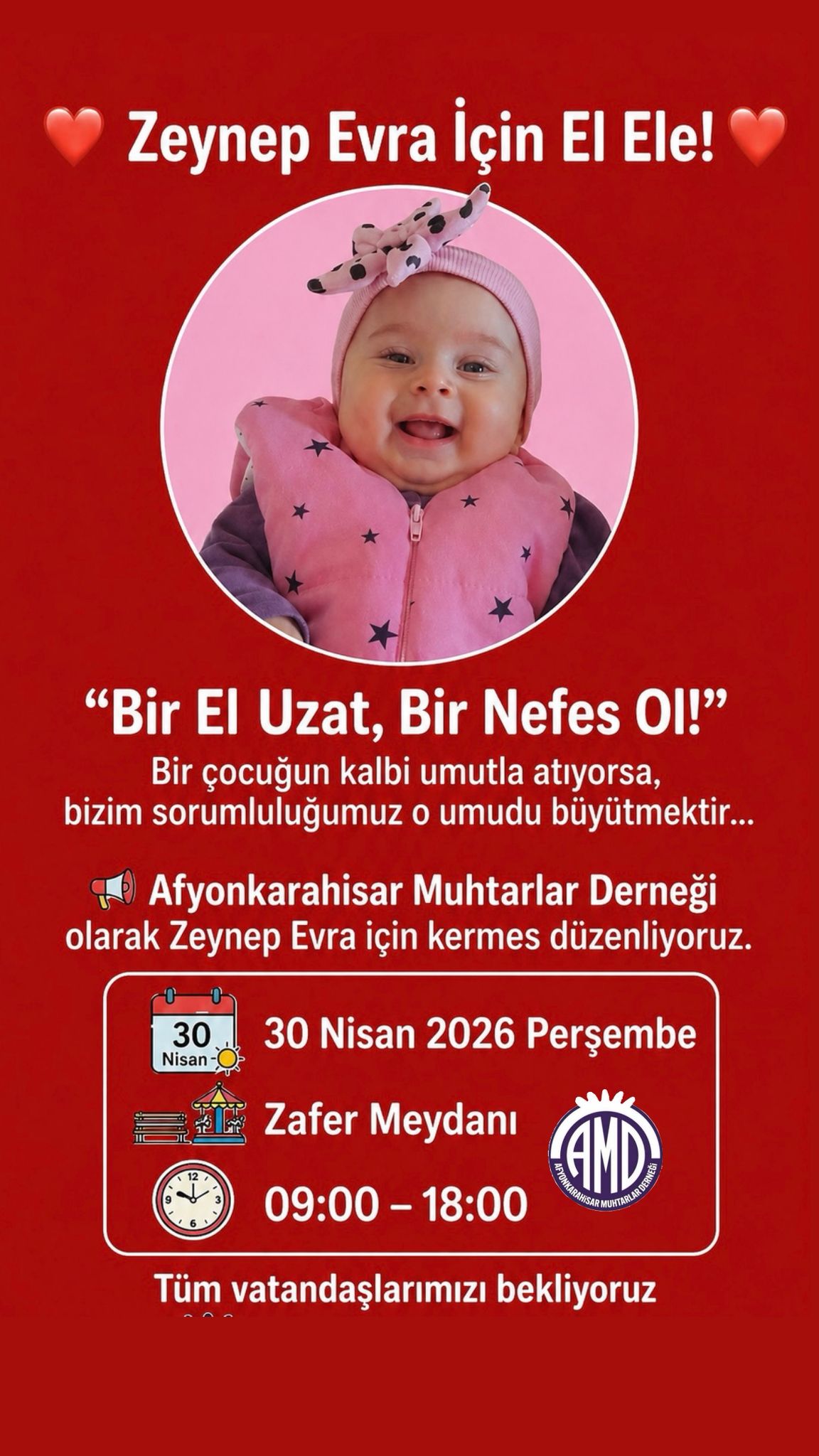Zeynep Evra İçin Umut Kermesi