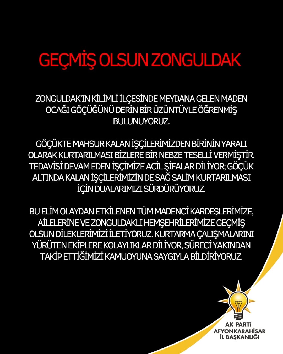 Zonguldak Kilimli'de Maden Ocağı Göçüğü: Yaralı İşçi Kurtarıldı