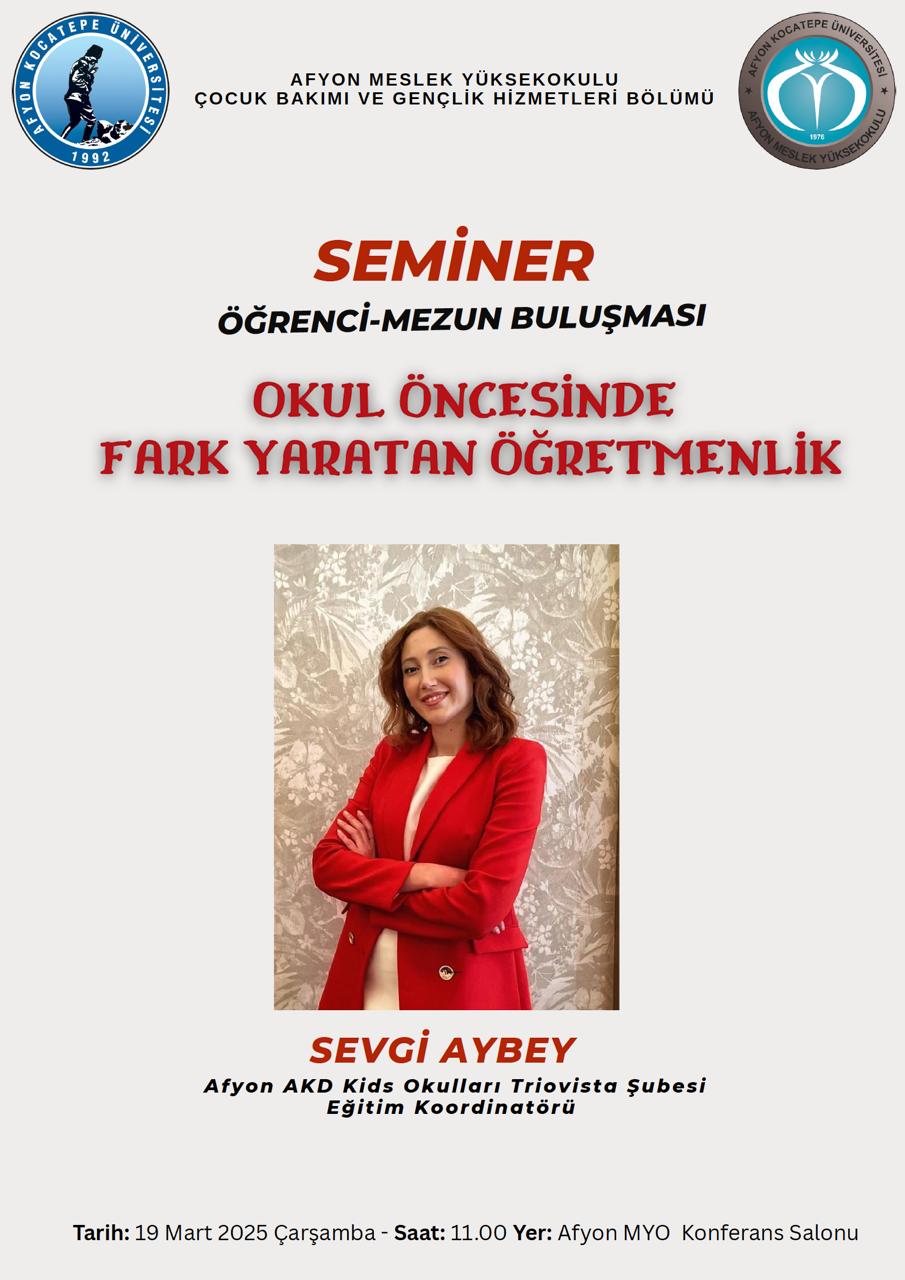 Okul Öncesi Öğretmenliği Alanında Yenilikçi Yaklaşımlar Afyon Kocatepe Üniversitesi'nde Tartışıldı