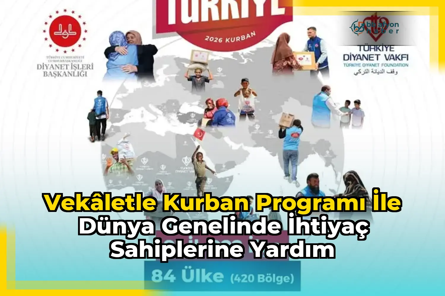 Vekâletle Kurban Programı ile Dünya Genelinde İhtiyaç Sahiplerine Yardım