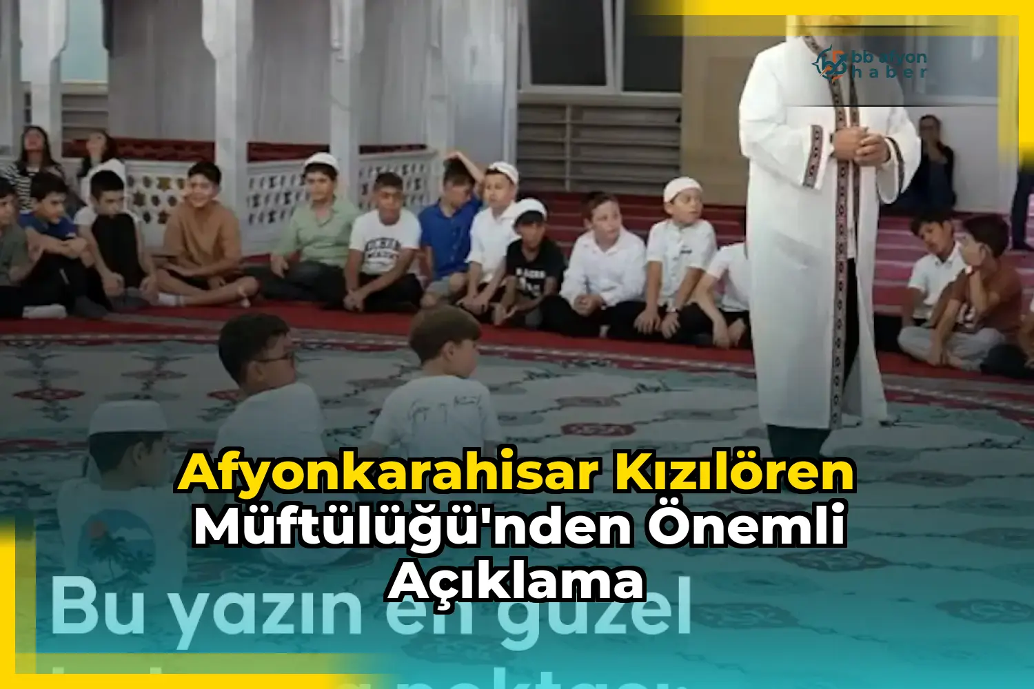 Afyonkarahisar Kızılören Müftülüğü'nden Önemli Açıklama