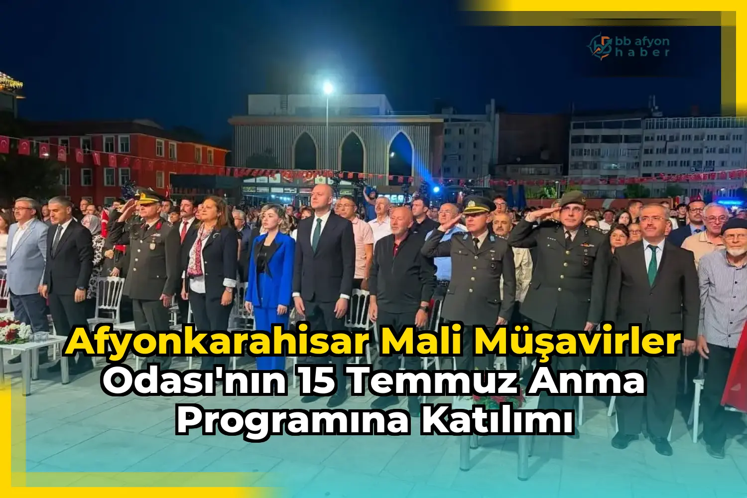Afyonkarahisar Mali Müşavirler Odası'nın 15 Temmuz Anma Programına Katılımı