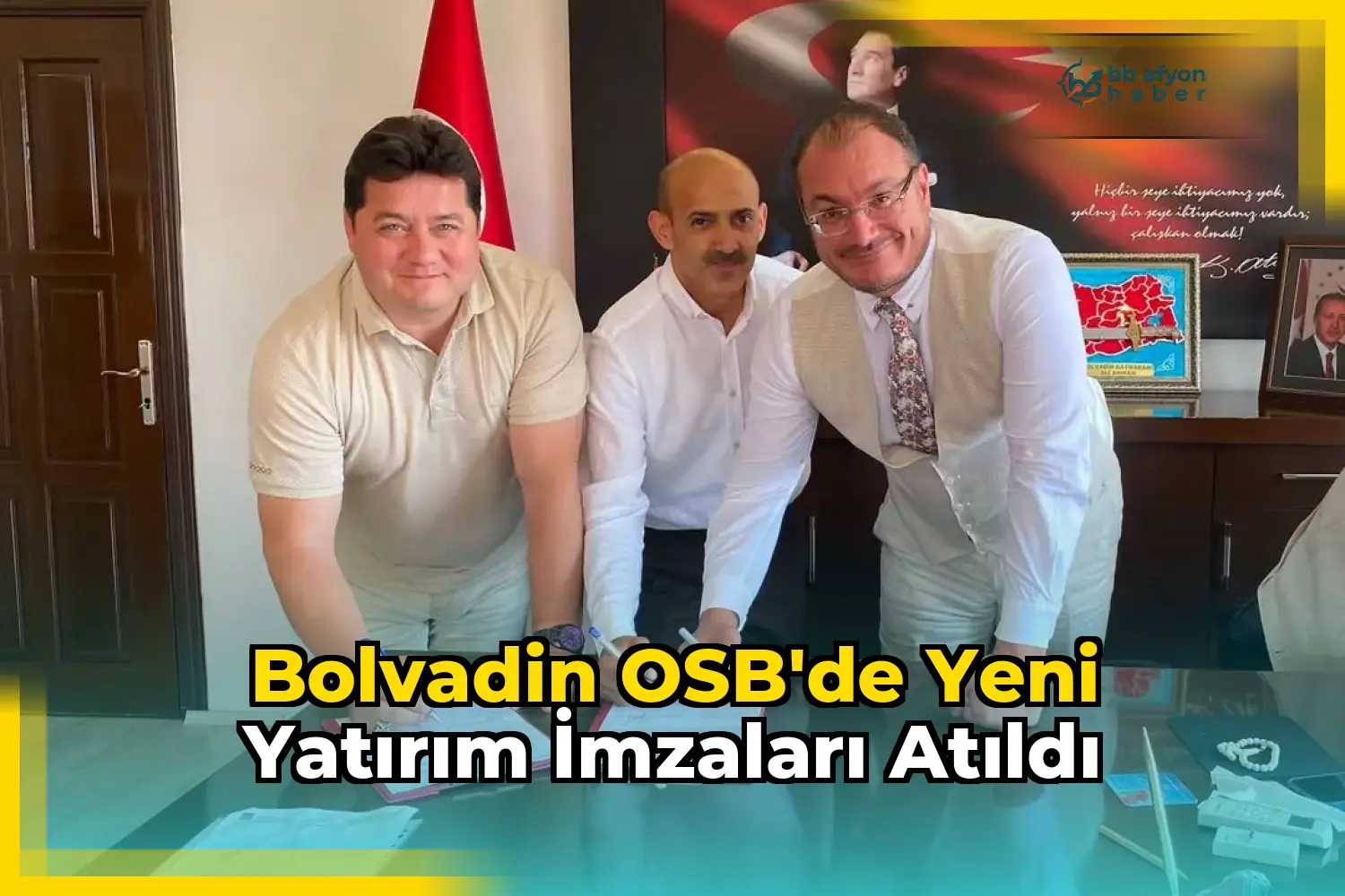 Bolvadin OSB'de Yeni Yatırım İmzaları Atıldı